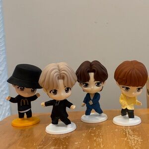 Set of 4 K-Pop Style Figurines Tiny Tan McDonalds